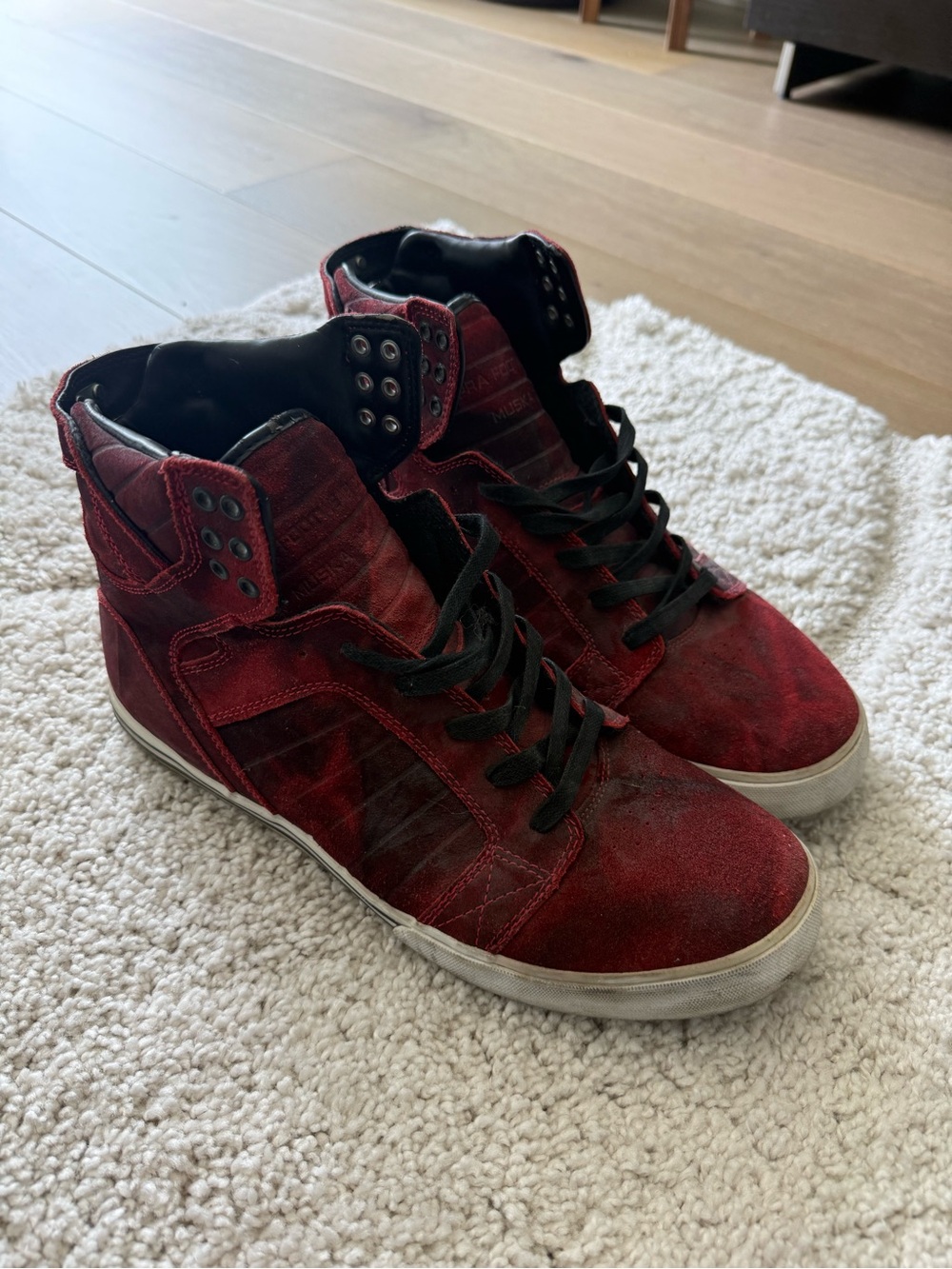 Supra Skytop NS Burgandy Patent RARE Size 12